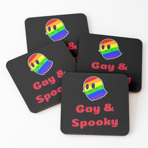 Item preview, Gay And Spooky Rainbow Ghost designed and sold by SquishStitches.