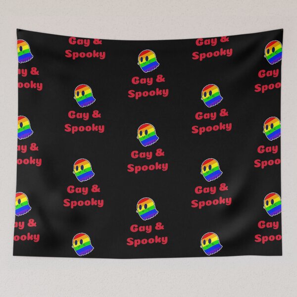Item preview, Gay And Spooky Rainbow Ghost designed and sold by SquishStitches.