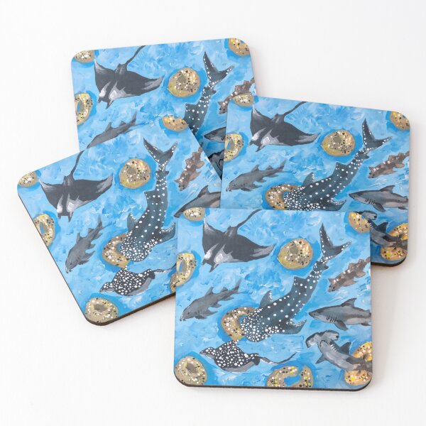 Item preview, Sharks & Bagels Sticker designed and sold by SelloutCentral.