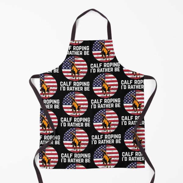 Item preview, Patriotic Us Flag Rodeo Roper I'd Rather Be Calf Roping graphic designed and sold by jakehughes2015.