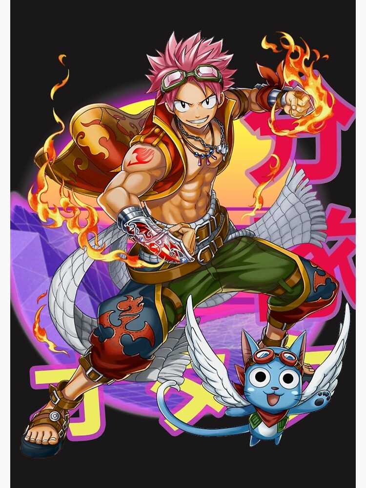 Fairy Tail Art Natsu Dragneel Anime Greeting Card by Anime Art