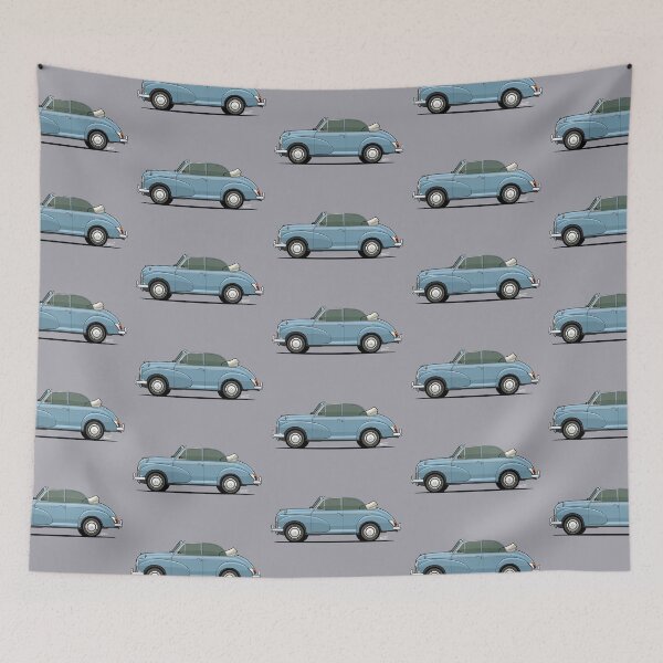 Item preview, Morris Minor Traveller - Single Illustration - Pale Blue designed and sold by RJWautographics.