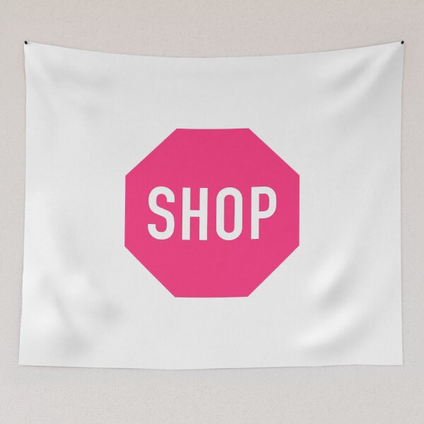 Item preview, pink shop sign designed and sold by lizziesumner.