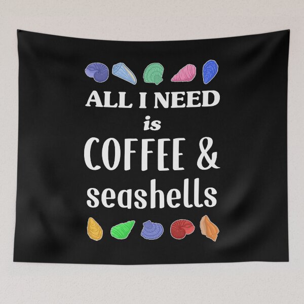 Item preview, Coffee Seashells Collector Shelling print designed and sold by jakehughes2015.