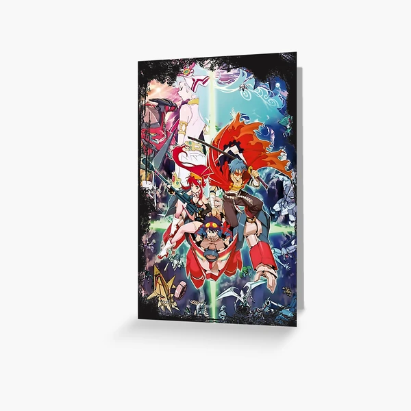 GURREN LAGANN POSTER SIGNED BY SHOKO NAKAGAWA 27” x 39