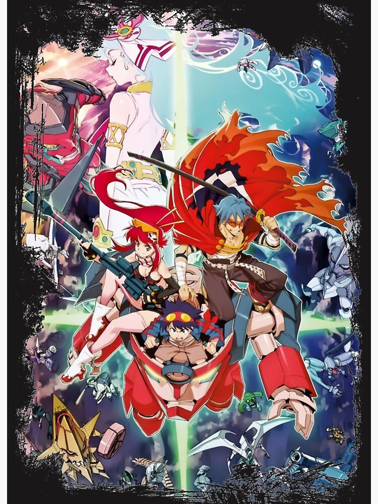 Tengen Toppa Gurren Lagann anime Art Board Print for Sale by