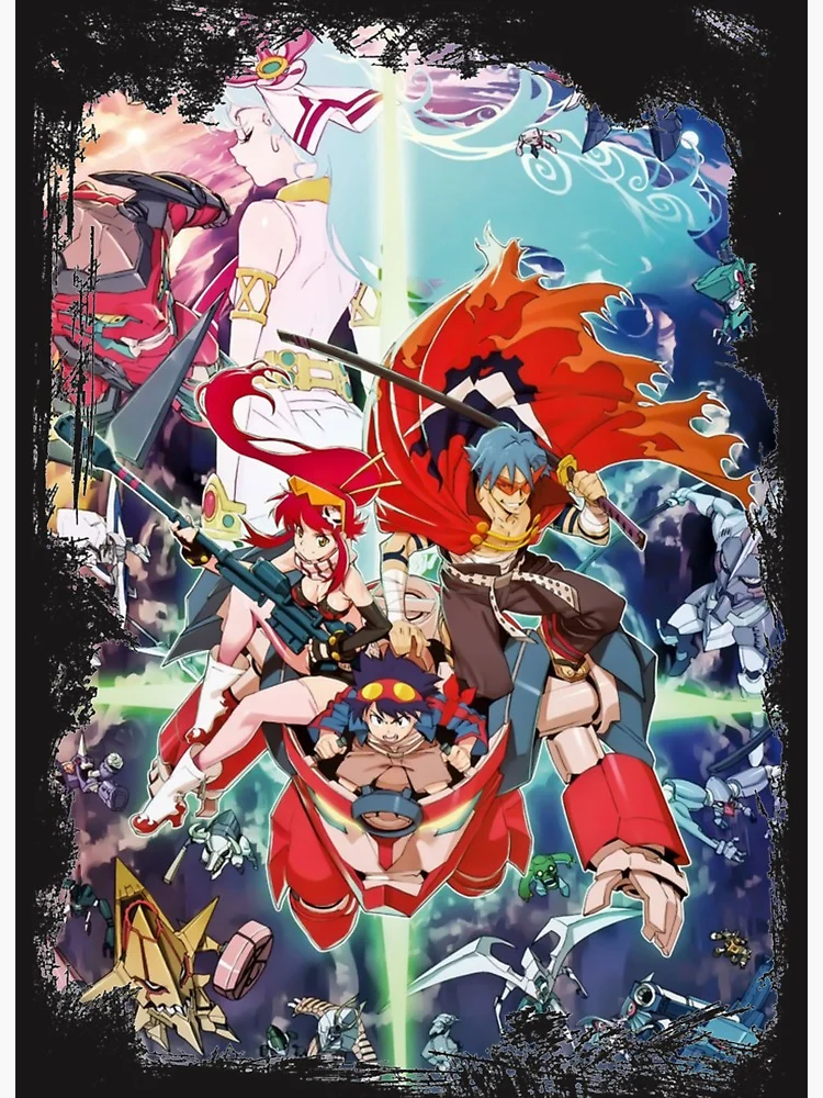 Anime Tengen Toppa Gurren Lagann Littner Yoko Simon Matte Finish Poster  G-12 Paper Print - Animation & Cartoons posters in India - Buy art, film,  design, movie, music, nature and educational paintings/wallpapers