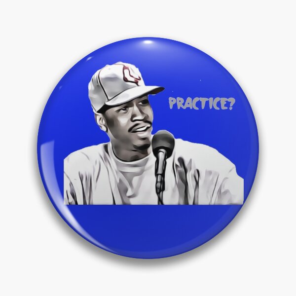 Item preview, Iverson says "Practice?" designed and sold by Hard-Boiled.