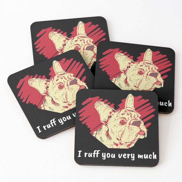 Item preview,  I Ruff you very much Funny Dog Frenchie French Bulldog  designed and sold by Rzelemenz.