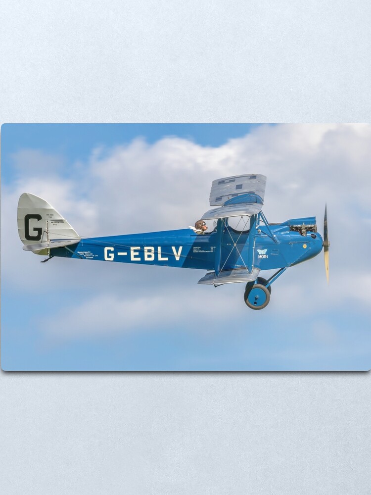 Alternate view of De Havilland DH60 Cirrus Moth G-EBLV Metal Print