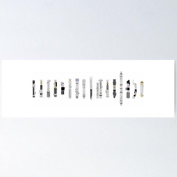 Item preview, Panoramic Lightsaber Wall Art designed and sold by ayoo97.