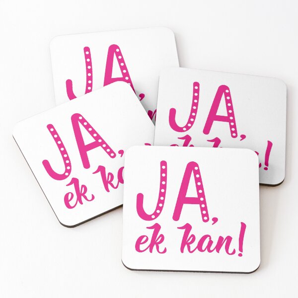 Item preview, Yes, I can - Afrikaans text. Lettering. Ja, ek kan designed and sold by pidzam4e.