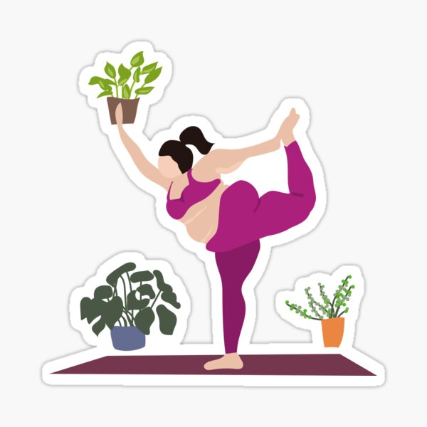 YOGA Woman Sticker by Martina-Ludewig