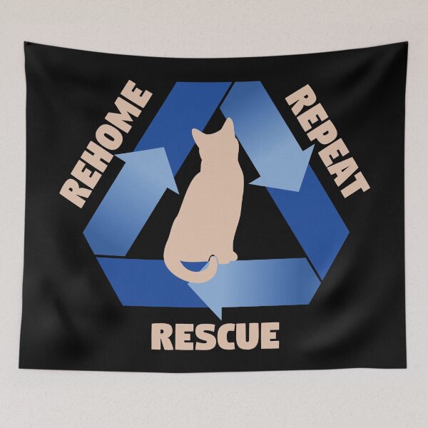 Item preview, Rescue, Rehome, Repeat - Cat designed and sold by MSwiftDesigns.