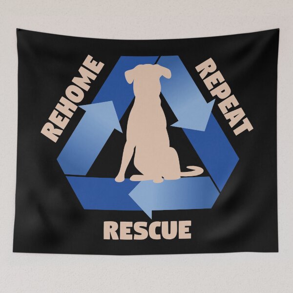 Item preview, Rescue, Rehome, Repeat - Dog designed and sold by MSwiftDesigns.