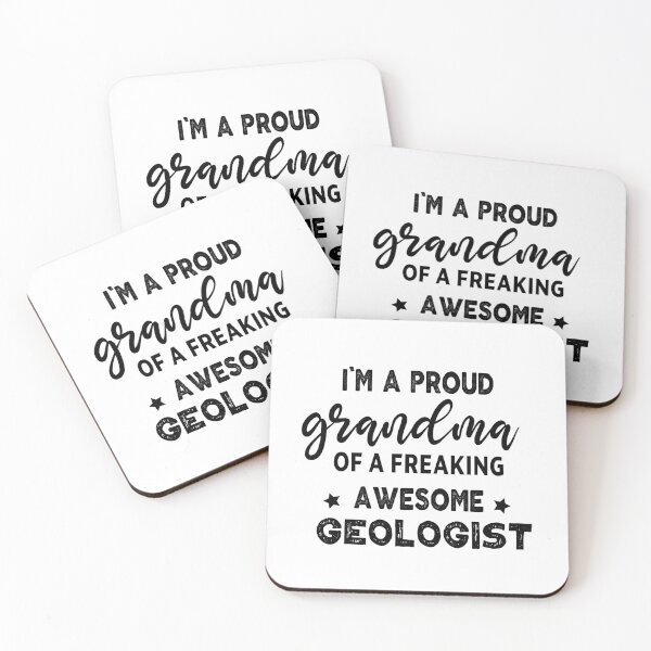Item preview, I'm a proud grandma of a freaking awesome geologist ,Funny Geology & Mineral Rockhound Gift For Geologists, rocks lover collecting, designed and sold by joygift369.