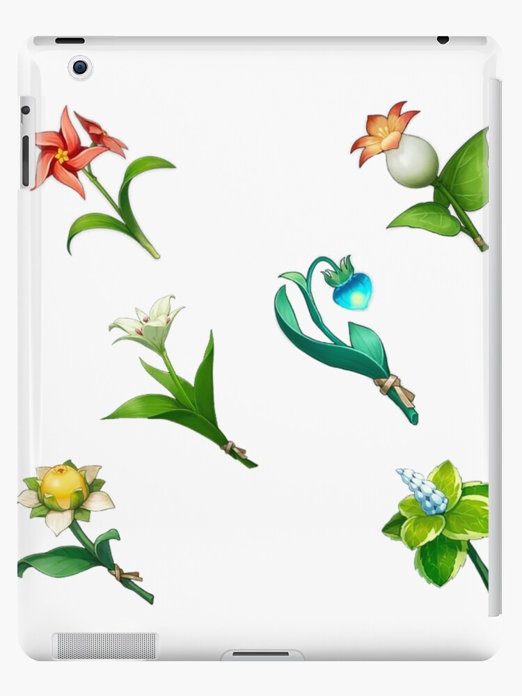 Genshin Impact Mondstadt flowers sticker pack iPad Case & Skin