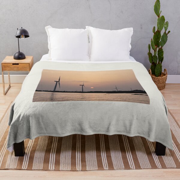 Item preview, A landscape where the windmill and the sunrise are in harmony in the Jeju sea, Jeju Island.Korea designed and sold by human8891.
