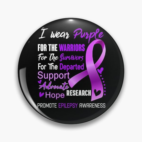 Item preview, I Wear Purple For The Warriors Promote Epilepsy Awareness designed and sold by hvoid41.