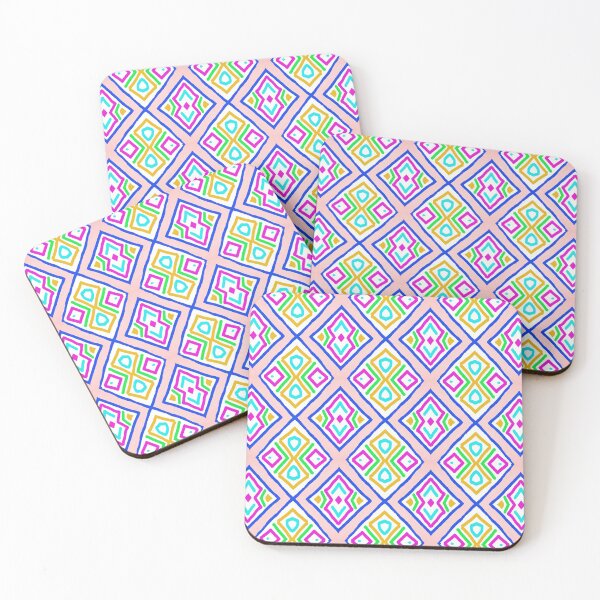Item preview, Just Joking Pink Blue Green Yellow Purple Pattern designed and sold by Sector18.