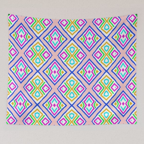 Item preview, Just Joking Pink Blue Green Yellow Purple Pattern designed and sold by Sector18.
