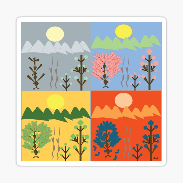Four Seasons Sticker