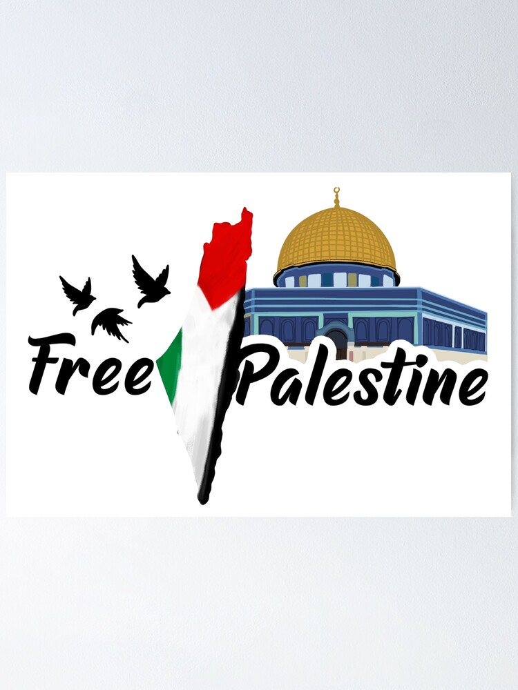 free-palestine-dome-of-the-rock-palestine-map-palestine-flag-poster-for-sale-by-bsk905-redbubble for Free Printable Palestine Flag Printable Free palestine, dome of the rock, palestine map, palestine flag