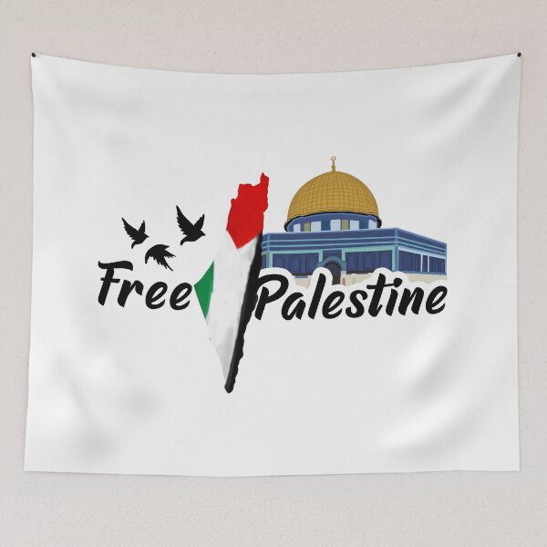 Item preview, Free palestine, dome of the rock, palestine map, palestine flag designed and sold by sweet dreamer.
