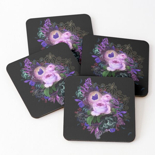 Item preview, Butterfly Florals on Black designed and sold by ShaireProd.