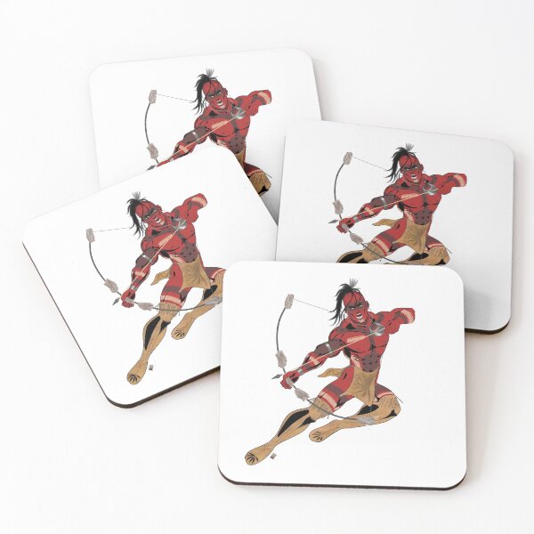 Item preview, Cherokee Warrior Leaping Into Battle designed and sold by Hei-Yu-Fan-Art.