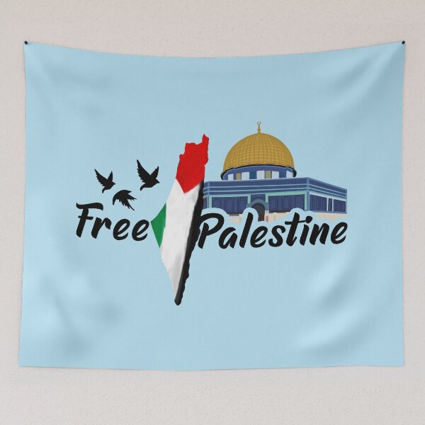 Item preview, Free palestine, dome of the rock, palestine map, palestine flag designed and sold by sweet dreamer.