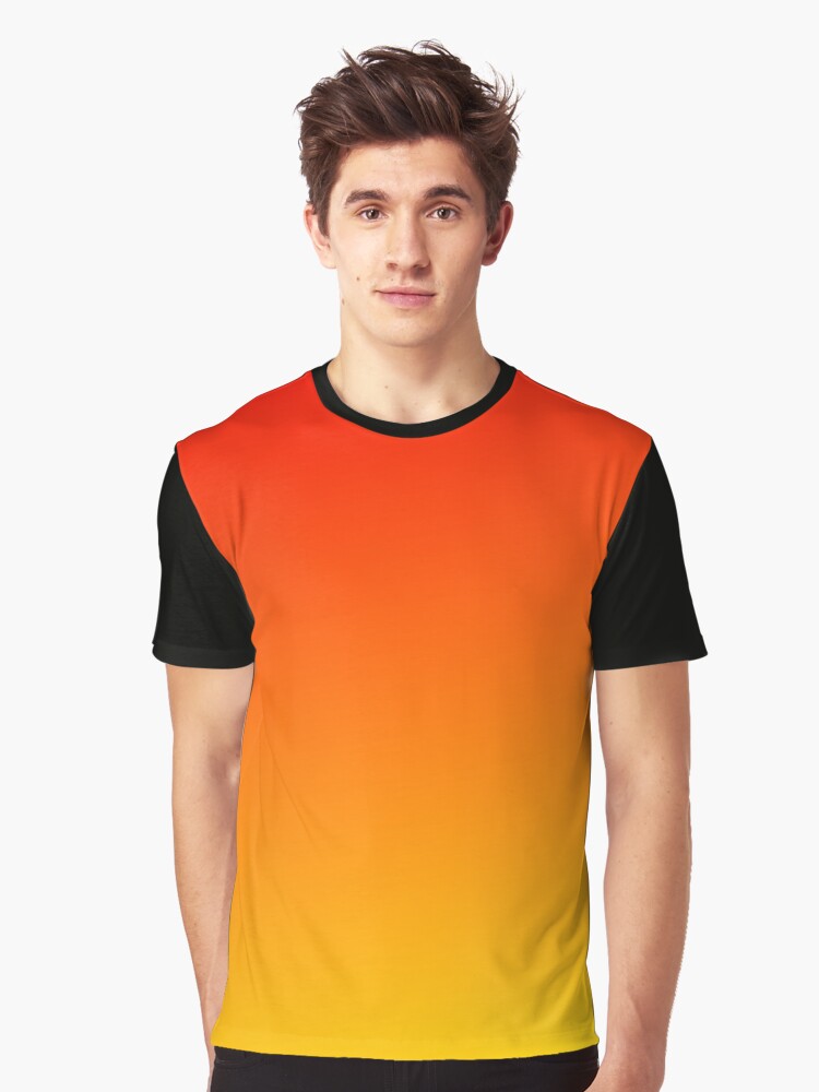 Custom Black White Orange Fade Fashion Long Sleeve T Shirt LS1189