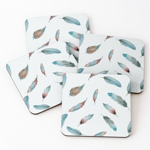 Item preview, blue watercolor soft feather  designed and sold by venus-ian.