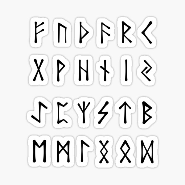 Runes de l'ancien Futhark Sticker