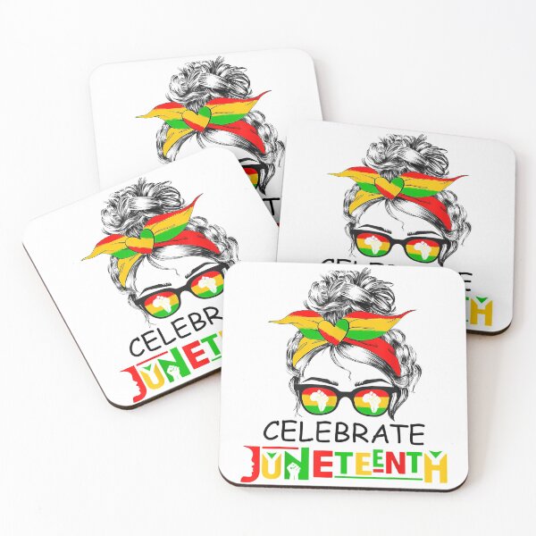 Item preview, Black Women Messy Bun Juneteenth Celebrate Indepedence Day designed and sold by Miaramar.