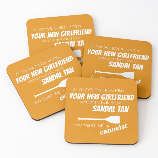 Item preview, Sandal Tan_Girlfriend - canoeist designed and sold by Guide Stickers.