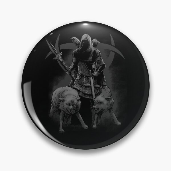 Item preview, Odin Norse Mythology Viking Allfather Geri Freki Huginn Muninn designed and sold by BluePagan.