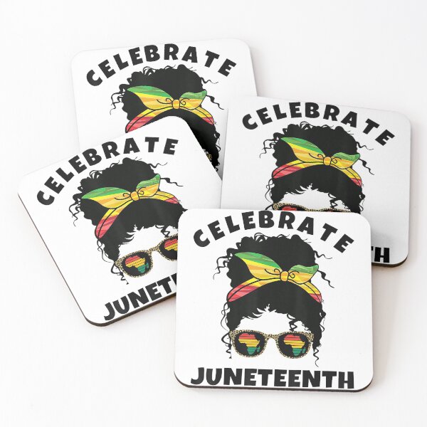 Item preview, Black Women Messy Bun Juneteenth Celebrate Indepedence Day designed and sold by Miaramar.