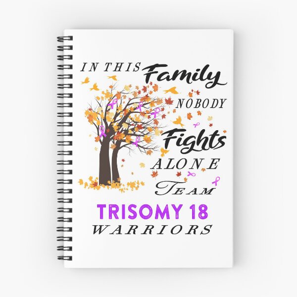 Item preview, In This Family No One Fight Alone Trisomy 18 Awareness ribbon tree designed and sold by radianen.