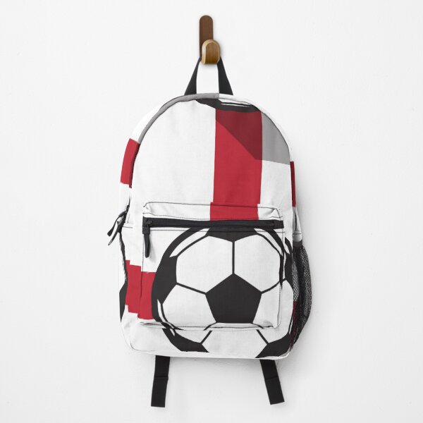 Artikelvorschau, England Fußball - Fußball-Symbol mit England-Flagge-Hintergrund entworfen und verkauft von WearWolfDesigns.