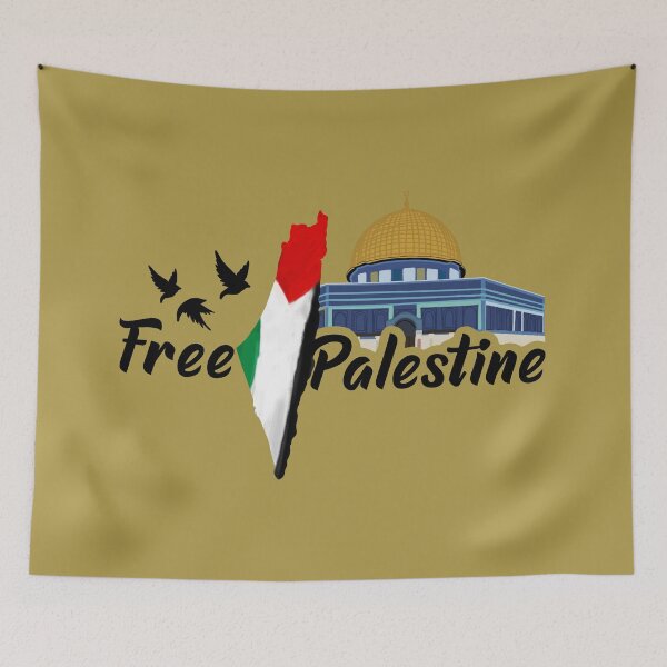 Item preview, Free palestine, dome of the rock, palestine map, palestine flag designed and sold by sweet dreamer.