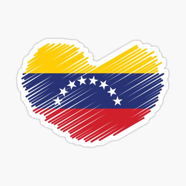 Venezuela Heart Tricolor Falg Frases Venezolanas I Love 