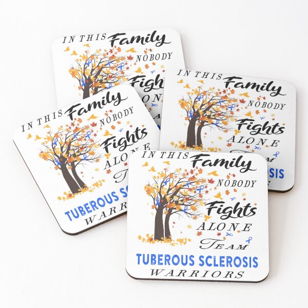 Item preview, In This Family No One Fight Alone Tuberous Sclerosis Awareness ribbon tree designed and sold by radianen.