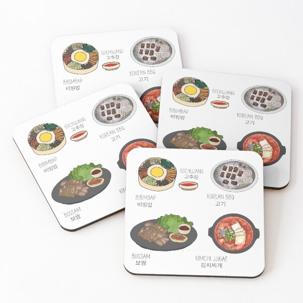 Item preview, Korean Food Stickers for Planner, Diary, and Journal, K-food, Bibimbap, Korean bbq, Gochujang, Bossam, Kimchi Jjigae  designed and sold by SHiNStudio.