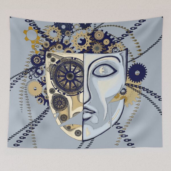 Item preview, technical pattern face mask designed and sold by Magicbrush13.