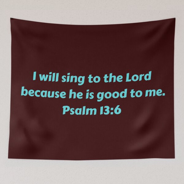 Aperçu de l'œuvre Bible Verse Psalm 13:6 créée et vendue par Prayingwarrior.