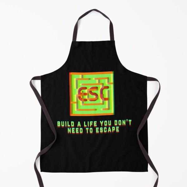 Item preview, "Build a Life You Don't Need to Escape" (ESC) | Geeky Retro Tshirt designed and sold by GeekFlex.