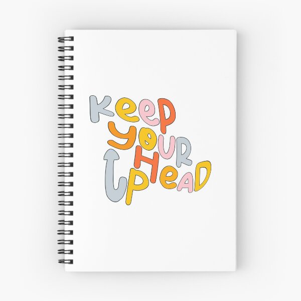 Item preview, Keep your head up - positivity and mental health quote  designed and sold by Madebytalia1.