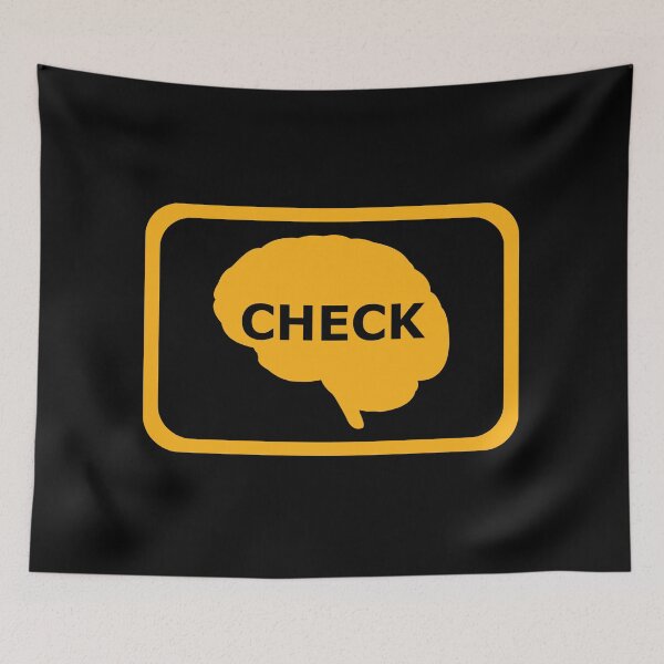 Item preview, Check Brain - Mental Health, Check Engine Light, Mental Health Matters, Automotive, Neuroscience designed and sold by jadedscientist.