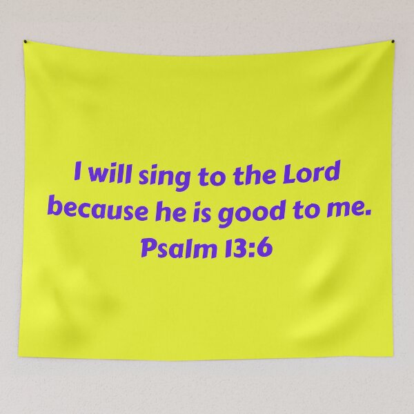 Item preview, Bible Verse Psalm 13:6 designed and sold by Prayingwarrior.